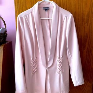 Dress jacket light pink. Brand new. Large.